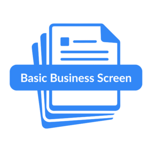 Basic business screen report image